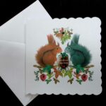 Red Squirrel at Christmas Card