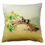 The Yellow Skin and Rose Duo Cushion