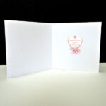 Pink Fantasy Flamingo-Bride & Groom Wedding Card