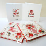 Decorque Red Rose Display - Greeting Cards