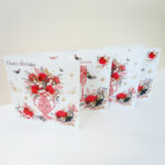 Decorque Red Rose Display - Greeting Cards