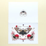 Red and Black Butterfly Handmade Anniversary Card