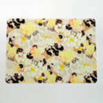 Two Soft Skin Blush Plastic Placemats