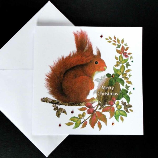 Squirrels Christmas Together Handmade Card